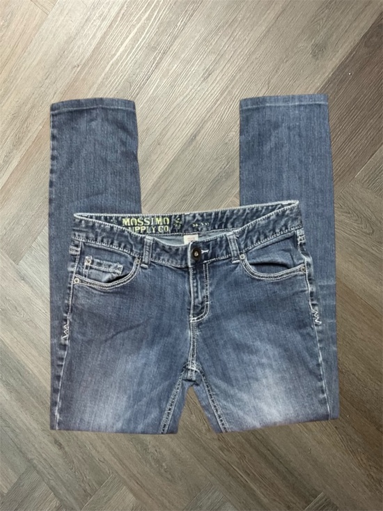 Mossimo Supply Co. Denim - Mossimo Supply Co Mid Rise Straight Leg Jeans Womens‎ 11 Blue Denim Preppy Y2K